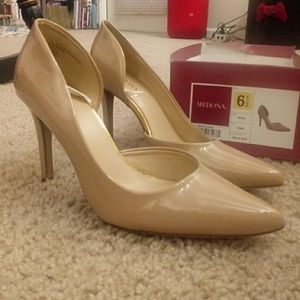 Nude Patent Leather Heels 6.5